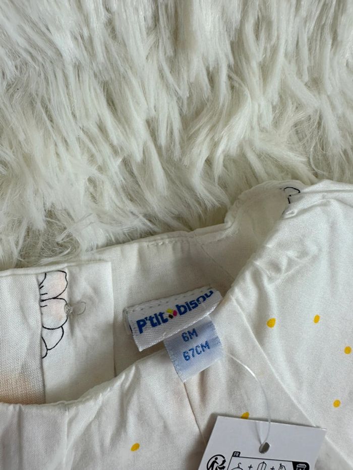 Robe et bloomer p’tit bisou taille 6 mois - photo numéro 4