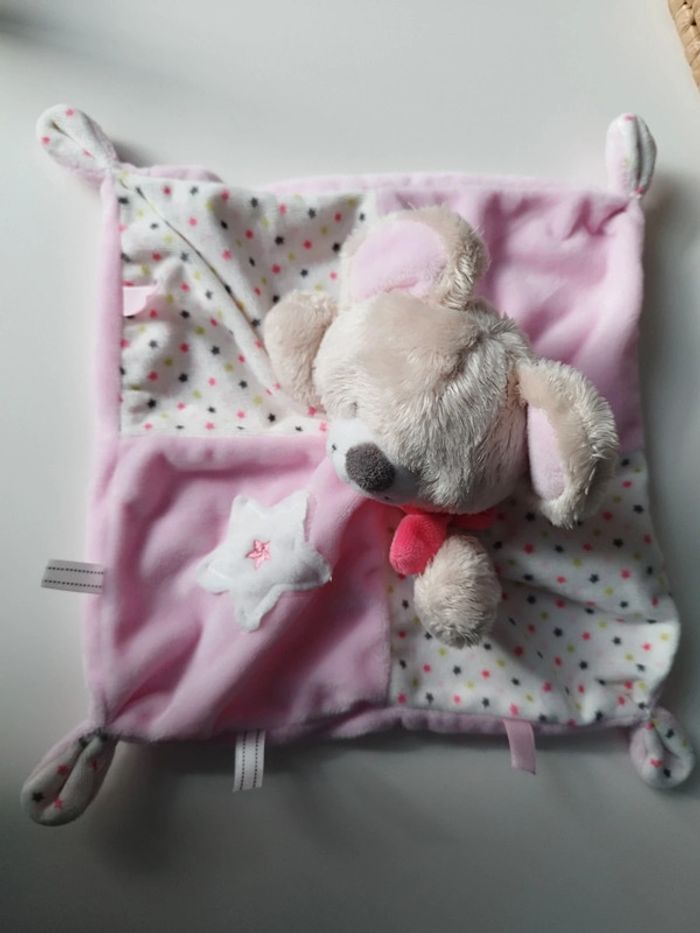 Doudou Souris Rose étoile - photo numéro 2