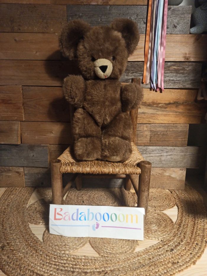 Peluche ours articulé vintage Tbe