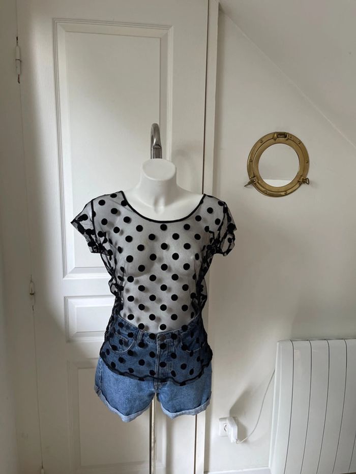 Top à pois - photo numéro 2