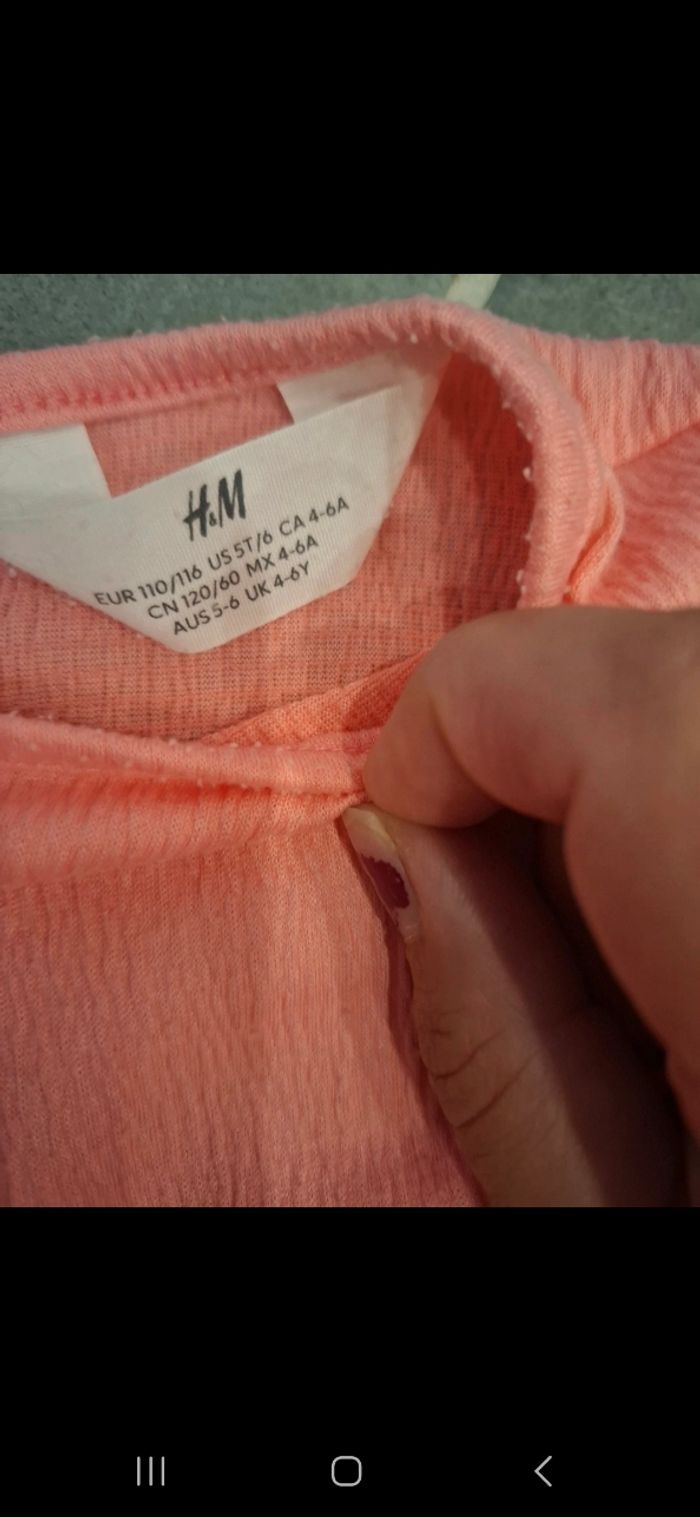 Robe tutu rose H&M 4/6ans - photo numéro 3