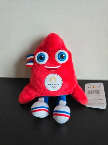 peluche mascotte officielle phryges 23 cm Paris 2024
