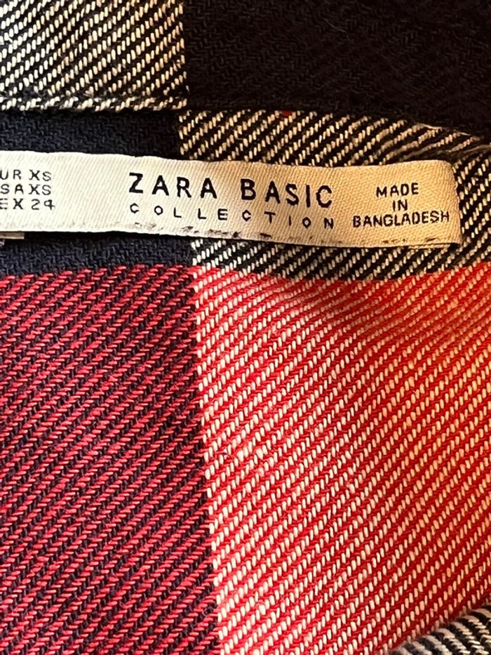 Robe chemise à carreaux Zara XS - photo numéro 7