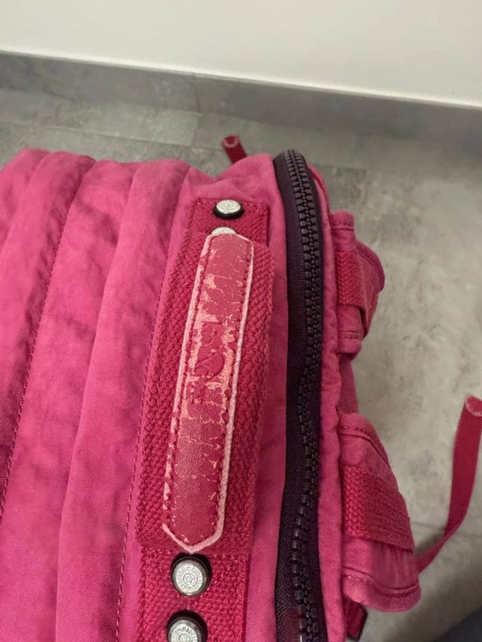 Cartable Kipling Rose grand modèle en très bon état - photo numéro 16