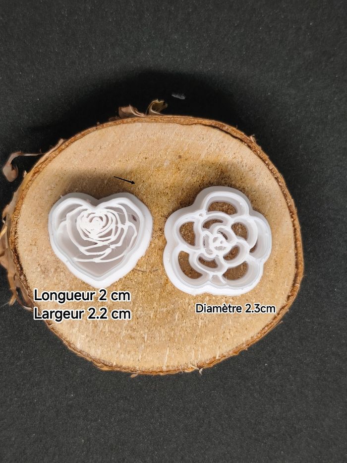 Emporte-pièces création boucles d'oreilles pâte polymère - photo numéro 2