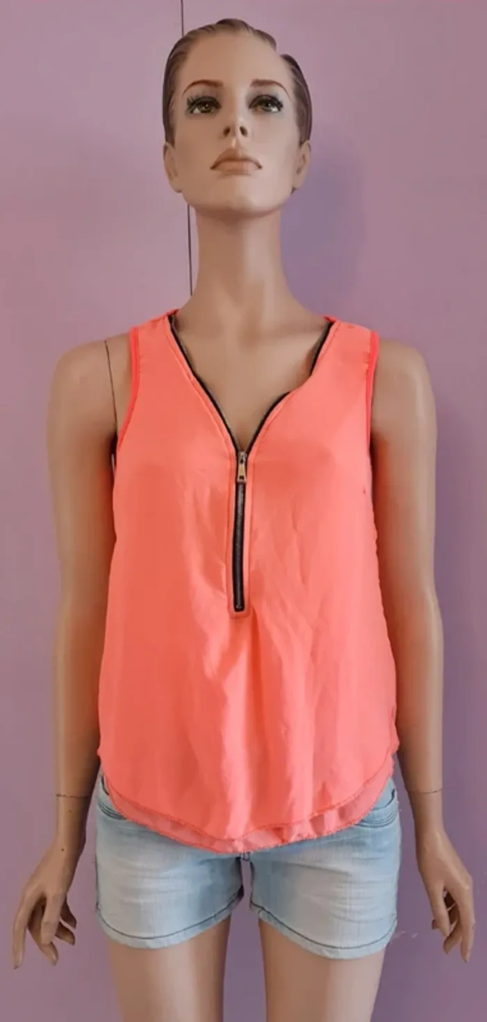 Débardeur femme couleur corail