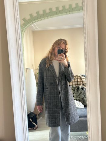 Manteau à carreaux hiver