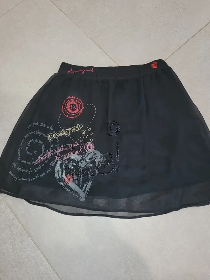 Jupe Desigual noire t38 - photo numéro 2
