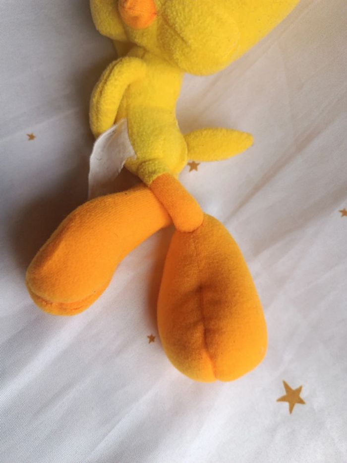 Peluche plush titi Grosminet allongé couché Looney Tunes toons figurine massue masse marteau - photo numéro 10