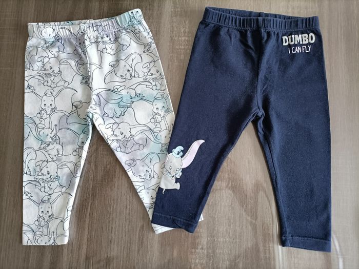 Lot de 2 leggings Dumbo 9 mois