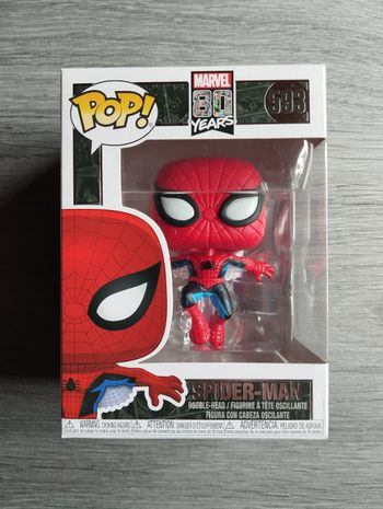 Marvel 80 Years : Figurine Funko Pop n°593 (Spiderman)