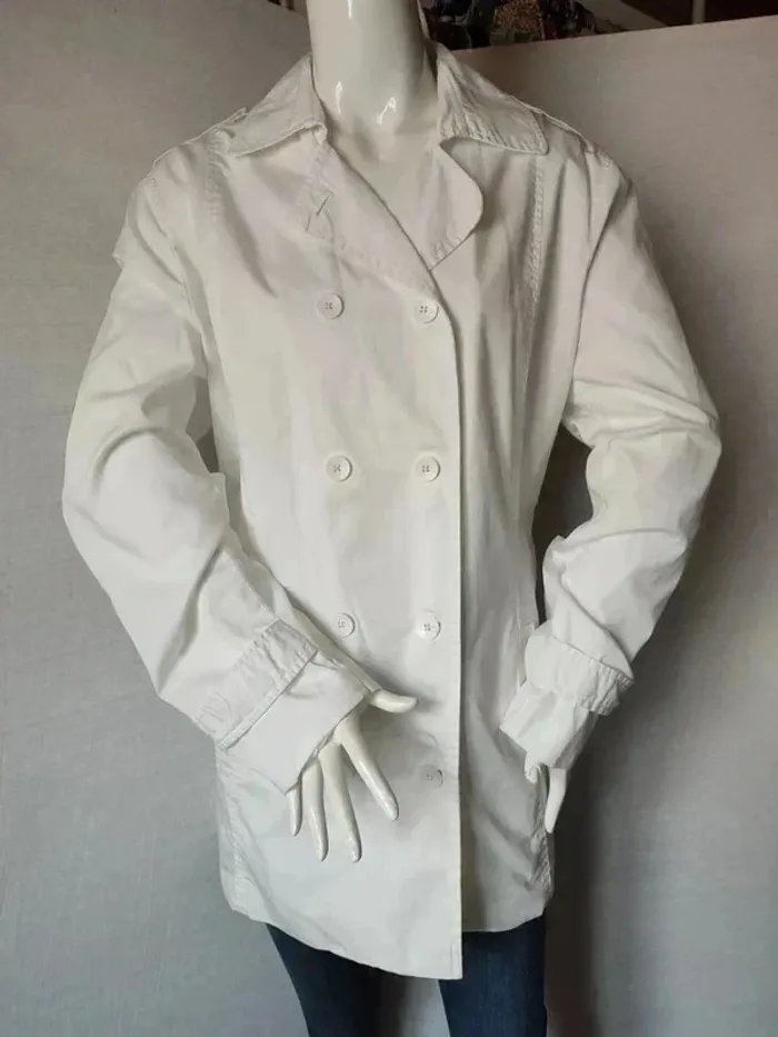 Trench blanc