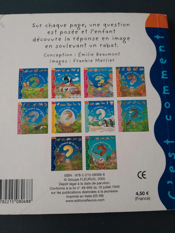 Livre avec rabats les animaux de la nuit - photo numéro 4