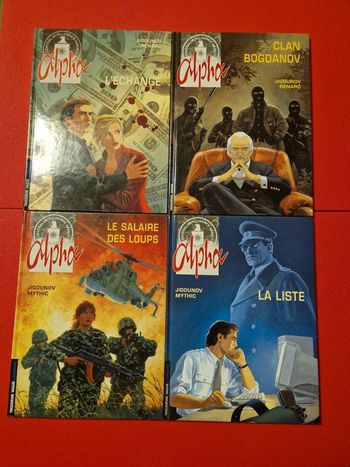 Lot de 4 bd alpha 1 à 4
