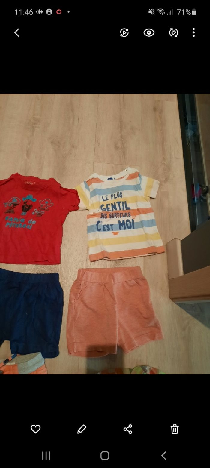 Lot de shorts et t-shirts neufs 12mois - photo numéro 7
