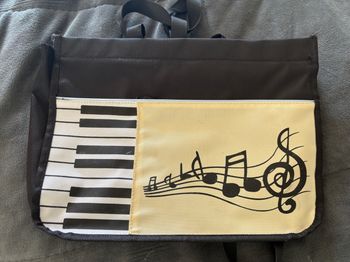 Cartable souple de musique avec lanières pour le dos