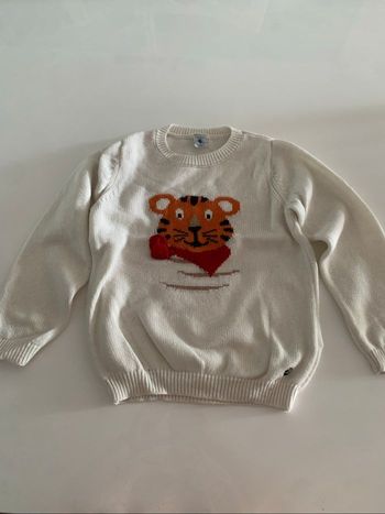 Pull blanc petit bateau