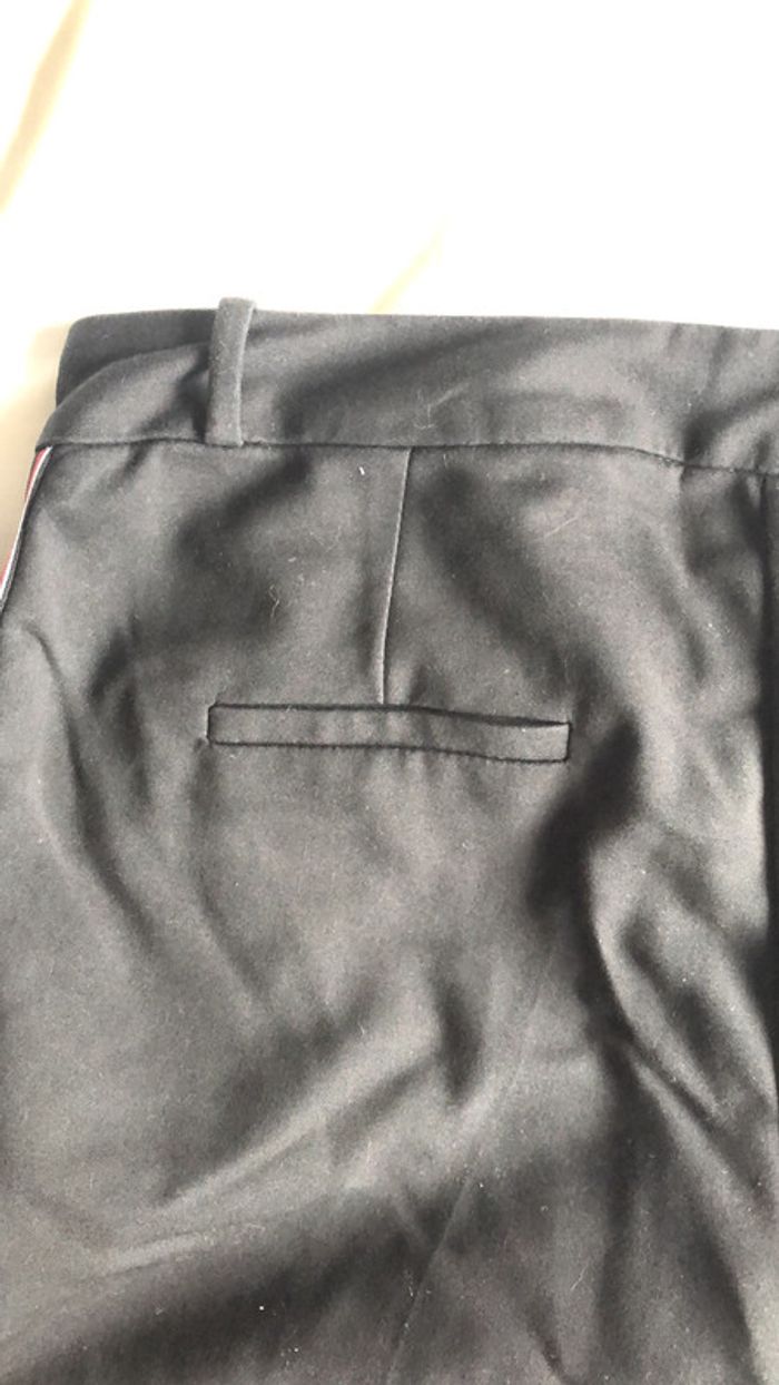 Pantalon de tailleur noir et rayures - Promod - 40 - photo numéro 4