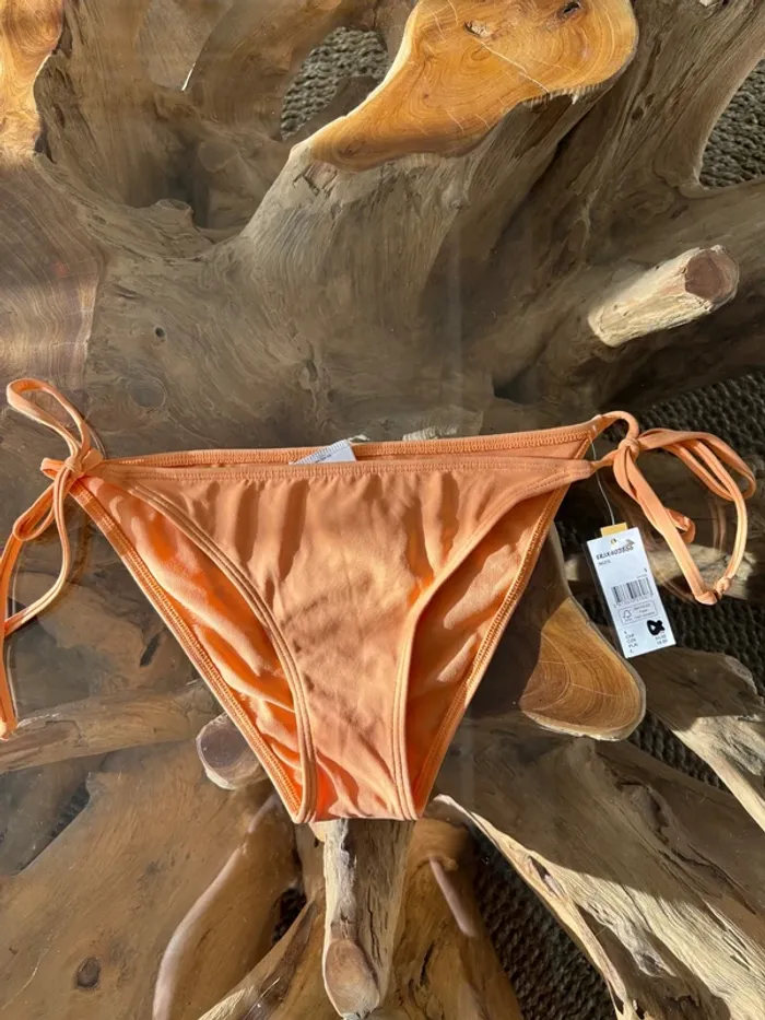 Bas de maillot de bain Roxy femme orange clair ficelles