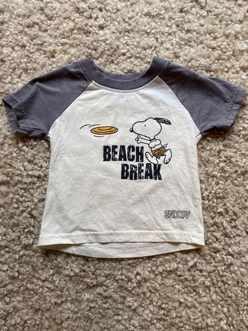 Tee-shirt peanuts 3/6 mois