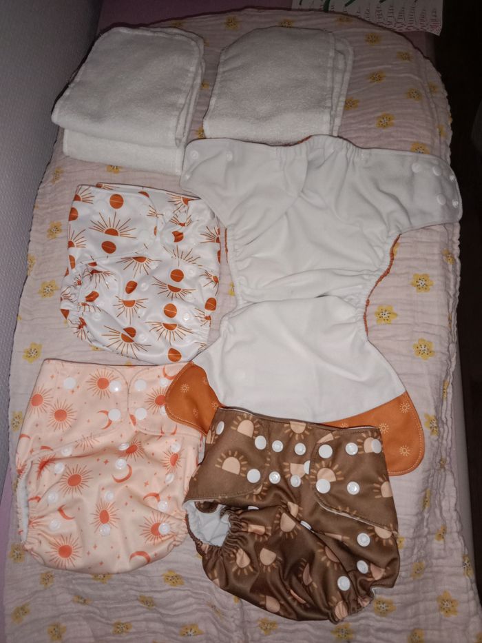 Lot 4 couches lavables