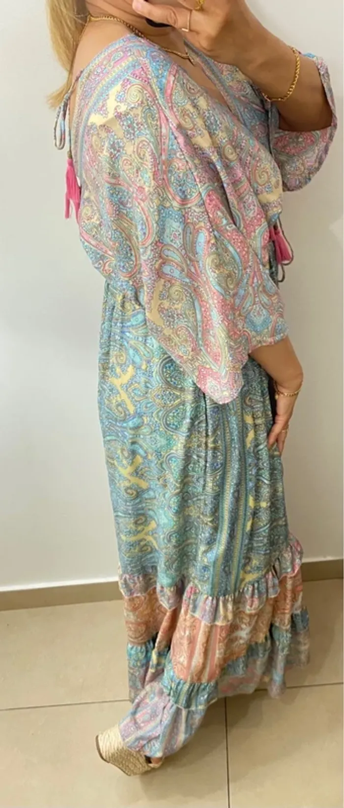 Robe longue fluide agréable à porter Taille Unique - photo numéro 7