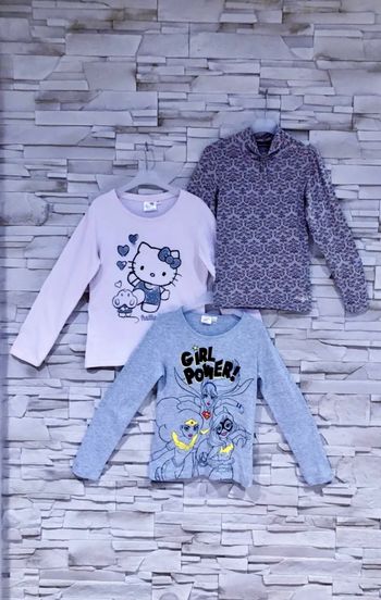 ORCHESTRA+++ - LOT 3 HAUTS FILLE TONS LUMINEUX & DIVERS MOTIFS FANTAISIES 8/10A