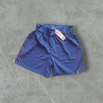 Short fluide taille haute Oxbow / 34 /Bleu à fleurs roses /Neuf avec étiquette