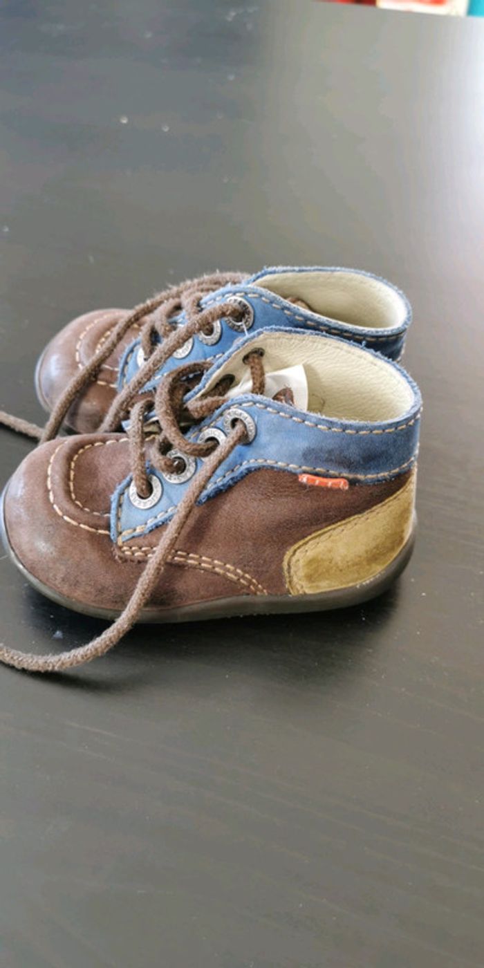 Kickers marron et jean T19 - photo numéro 2