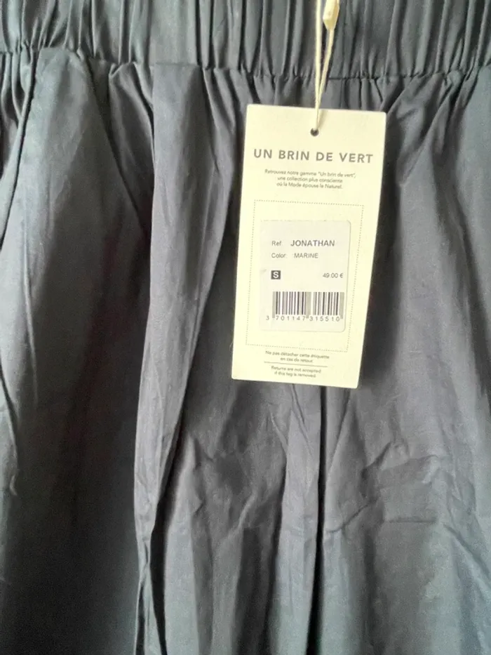 Pantalon marine large - photo numéro 6