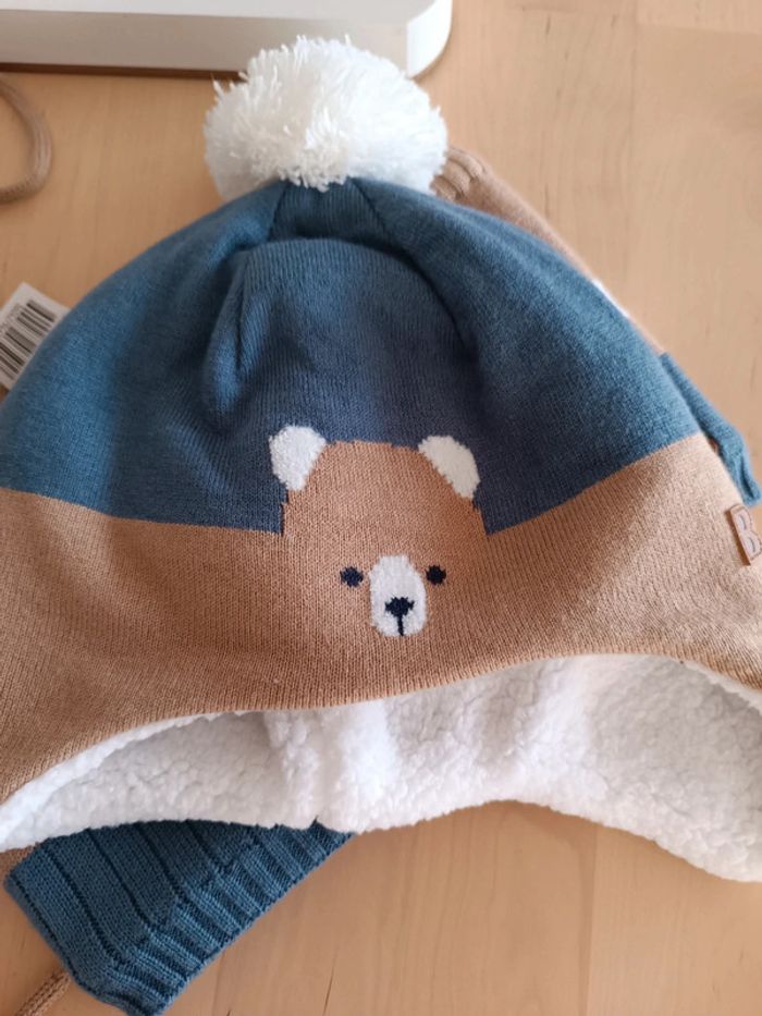 Ensemble hiver bonnet gants cache cou 18/23 mois - photo numéro 2