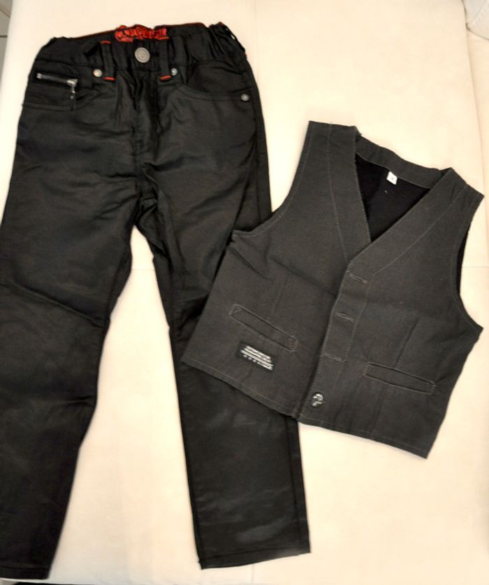 Jean huilé enfant H&M + veston 3-4 ans NEUF