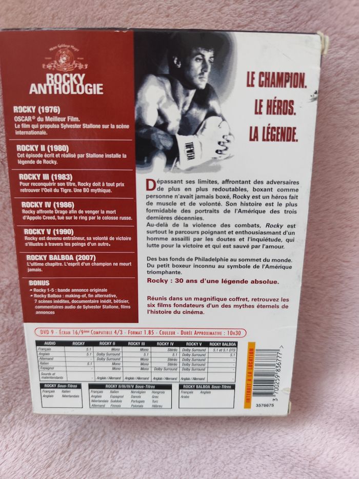 Coffret collector Rocky Anthologie - photo numéro 2