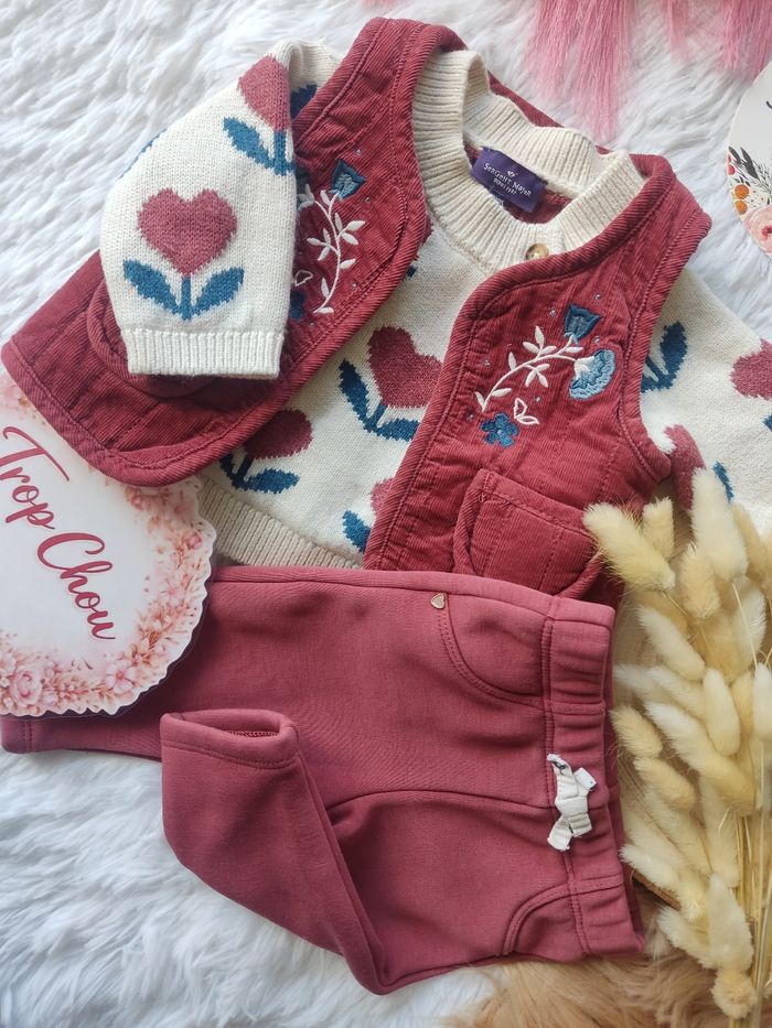 Ensemble hiver sergent major fille 3 mois 🎀 - photo numéro 2