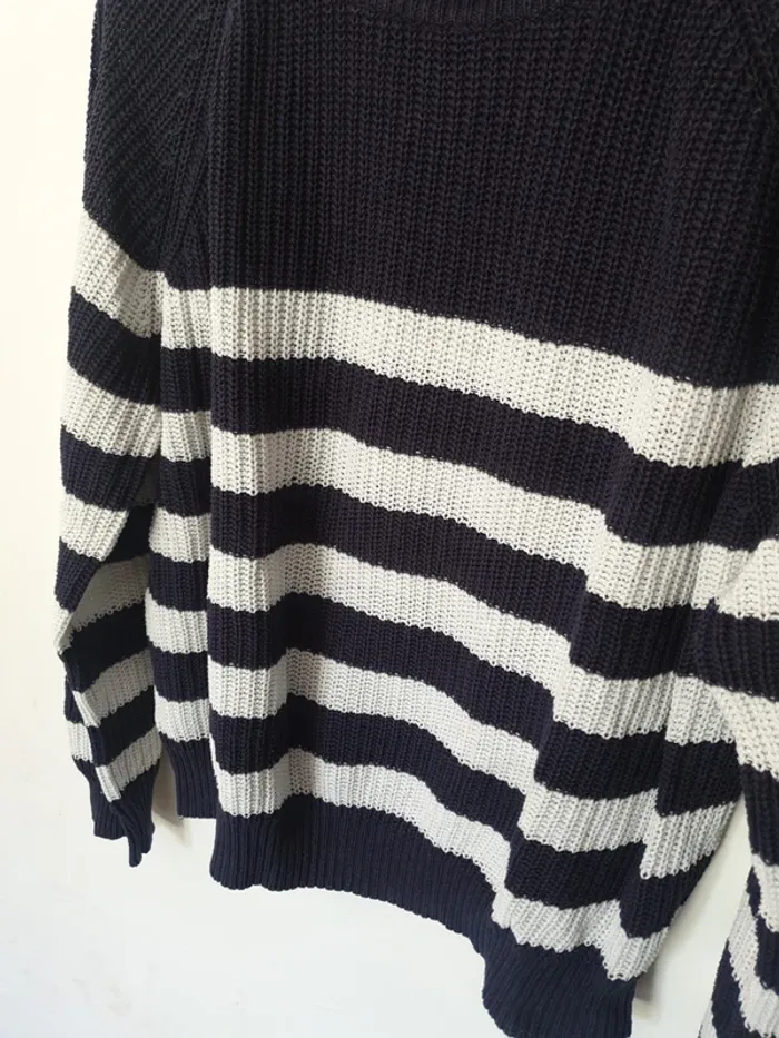 Pull marinière boutons or A1278 - photo numéro 4