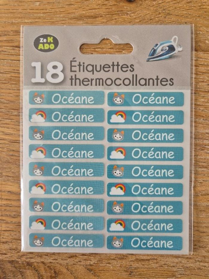 Étiquettes thermocollantes "Océane"