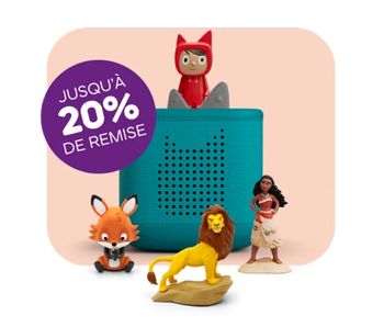Code promo -15 € sur tonies.com