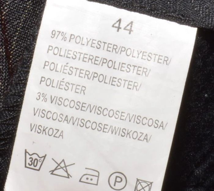 pantalon de ville de costume droit homme noir uni motif rayures taille 44 - photo numéro 3