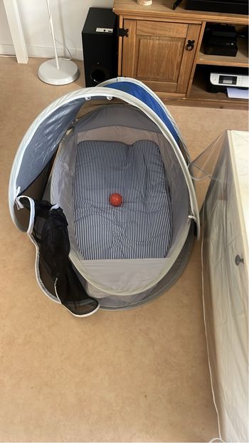 Tente couffin 2 en 1 anti-UV - Bleu