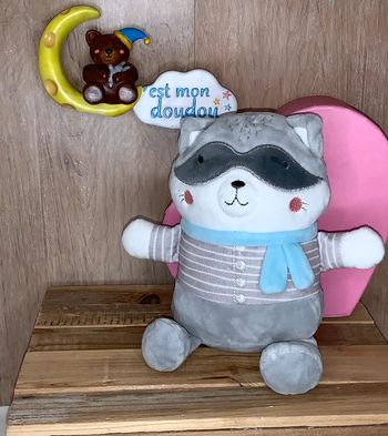 MD106 doudou raton laveur 🦝 mots d’enfants