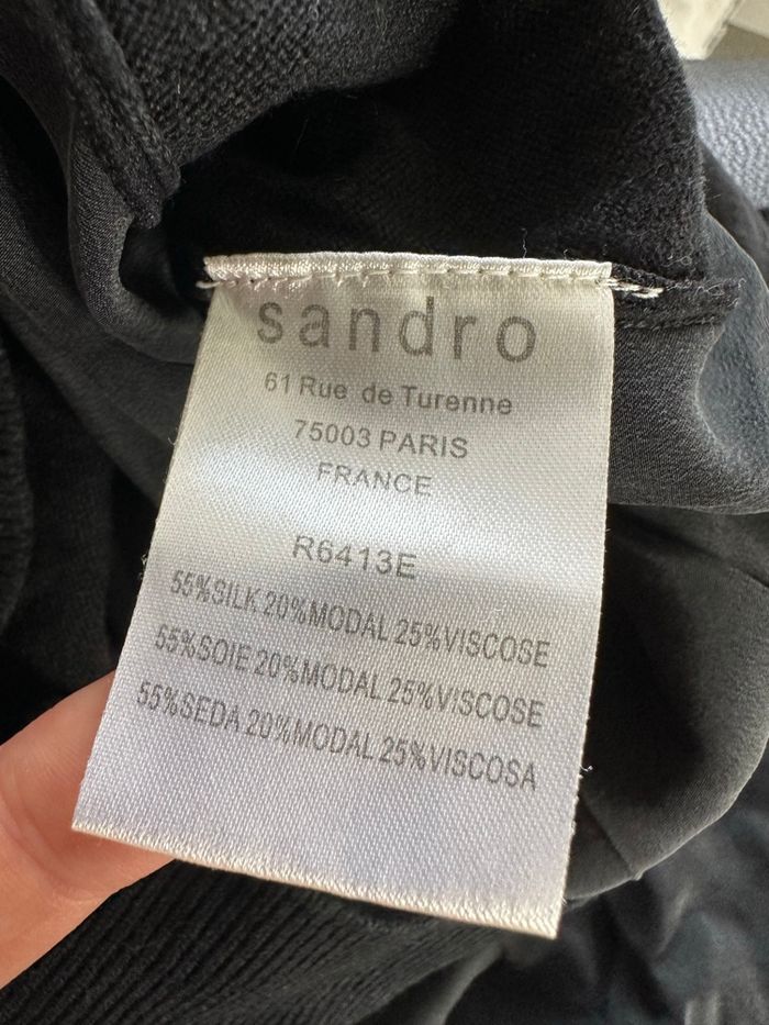 Robe tunique en soie gris foncé doré T2 38 M - photo numéro 5