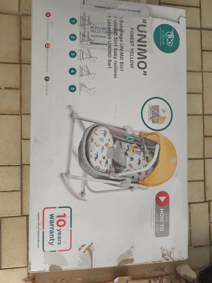 Kinderkraft UNIMO 5 en 1 Forest Yellow – Transat / Berceau bébé - photo numéro 5