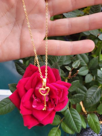 Chaine et petite clef 🔑 cœur acier inoxydable