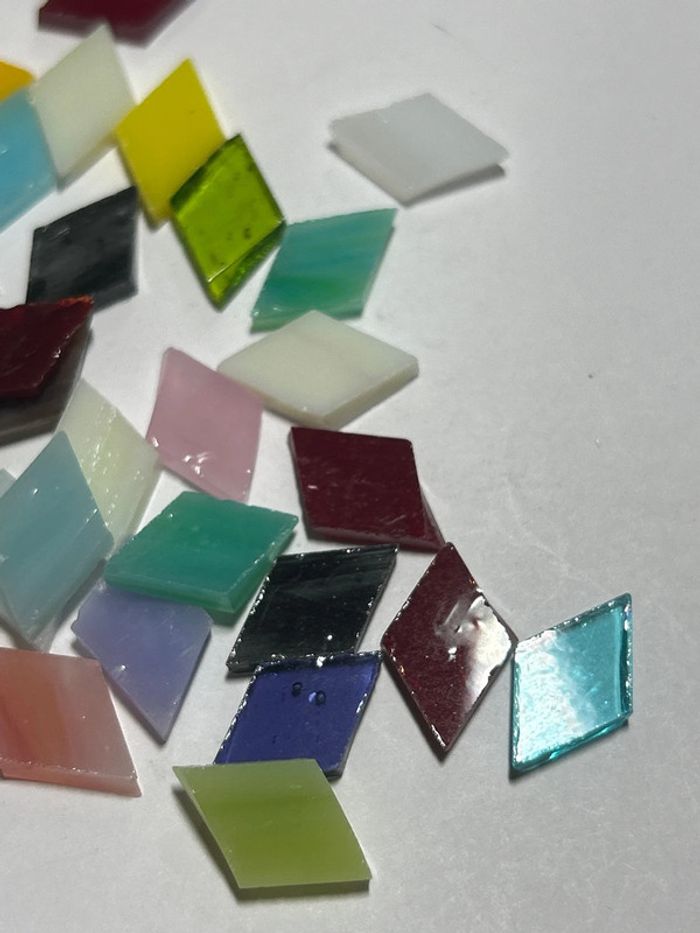 A741, 30 losanges en verre taillé pour loisirs créatifs - photo numéro 3