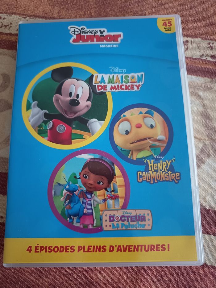 DVD Disney Junior La maison de Mickey Docteur La Peluche Henry CaliMonstre