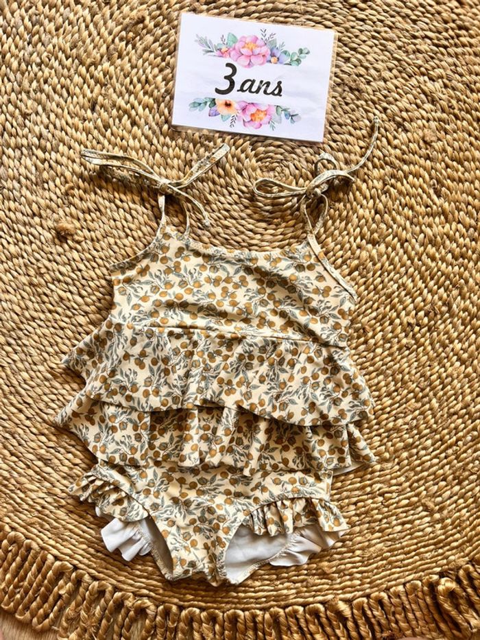 Maillot de bain à volants konges slojd 3 ans