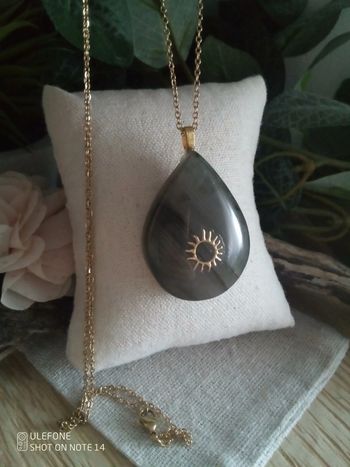 Collier de protection en pierre de labradorite