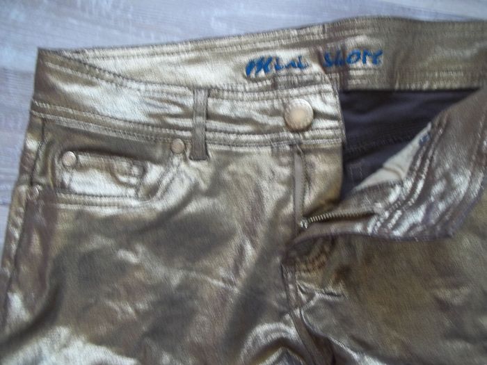 Mini Short doré Denim&Co 36 - photo numéro 2