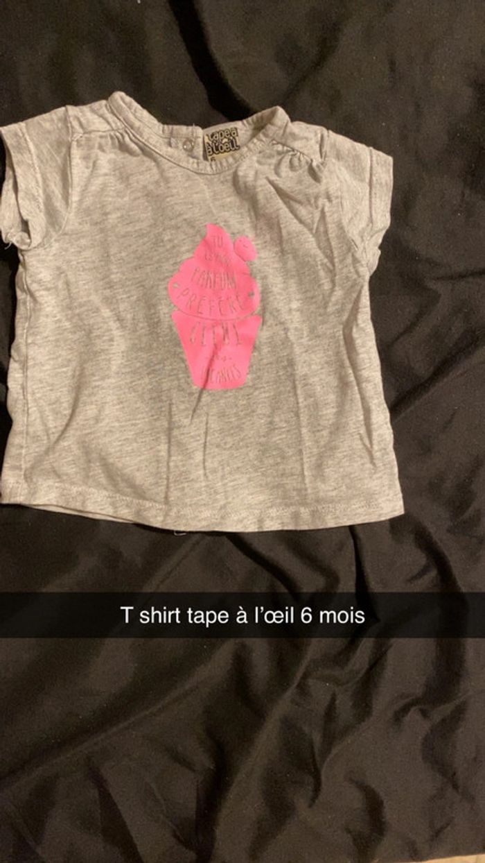 T shirt manche court tape à l’œil 6 mois