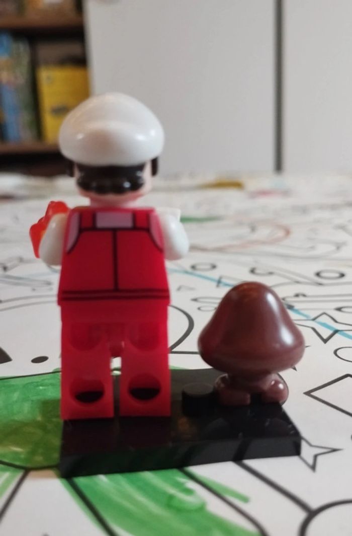 Personnage Lego neuf Mario Feu + goomba monde de Nintendo - photo numéro 2